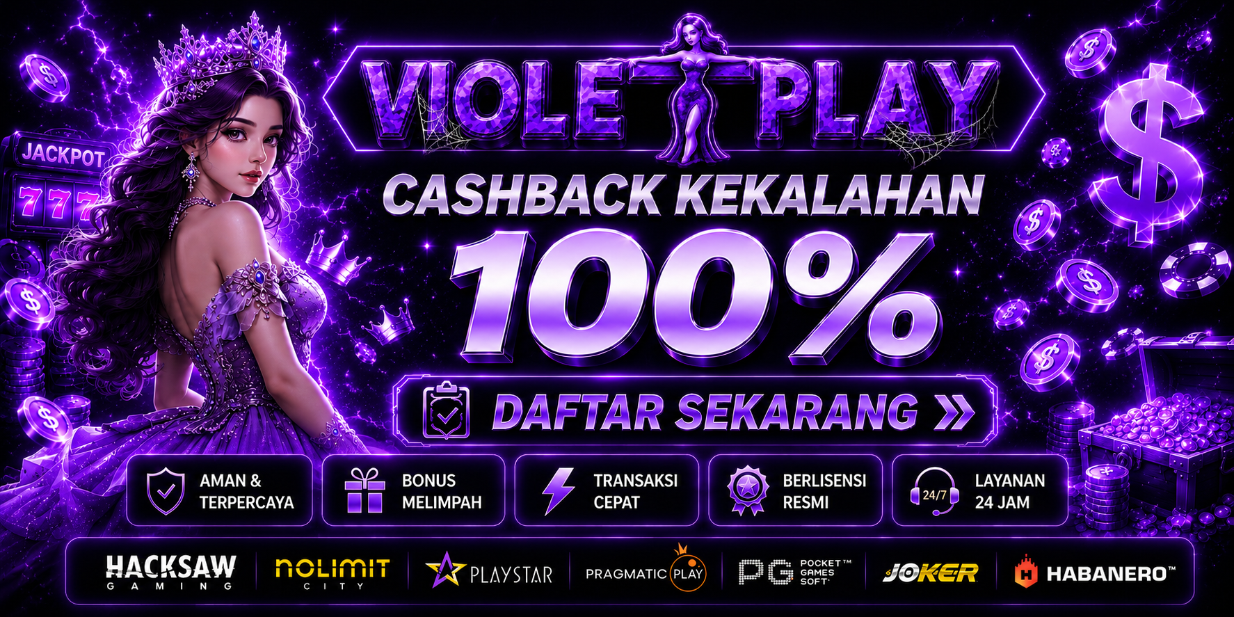 GARANSI CASHBACK HARIAN SLOT GAMES 100%
